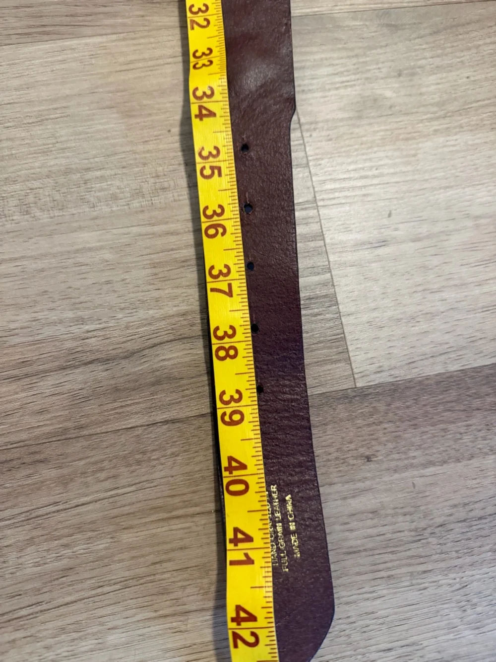 Ariat Full Grain Leather Western Belt w/ Inlay Cross & Stud Size M 33”-36”